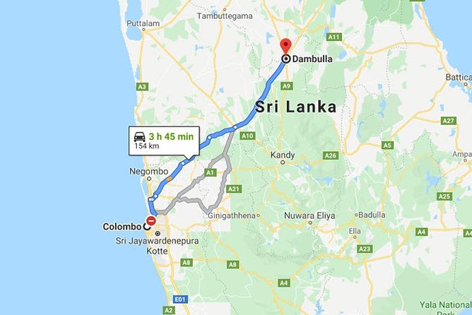 Colombo City to Dambulla City Private Transfer - Colombo to Dambulla Without the Taxi Chaos