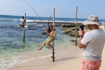 Galle day tour - Colombo to Galle trip - All Included - Weligama stilt fishermen and the hike to Jungle Beach