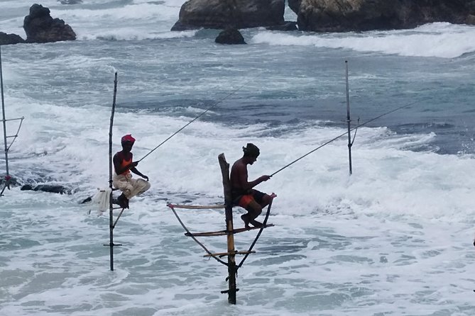 Galle Sightseein Rickshaw Tour - Stop 2: Traditional stilt fishermen on narrow poles