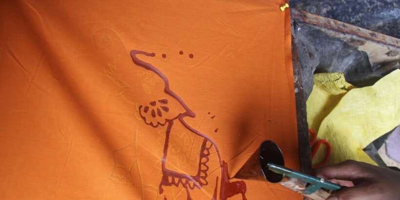 Kandy: Interactive Batik Workshop - Fabric choice and wax prep: the resist system, plain and simple
