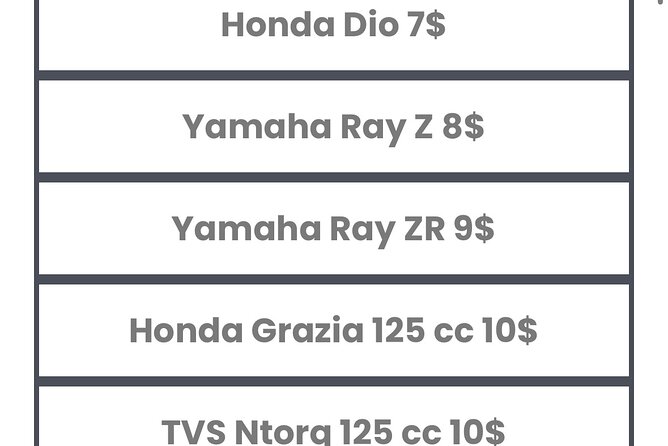Scooter rent - Choosing your scooter: 125cc options and comfort tradeoffs