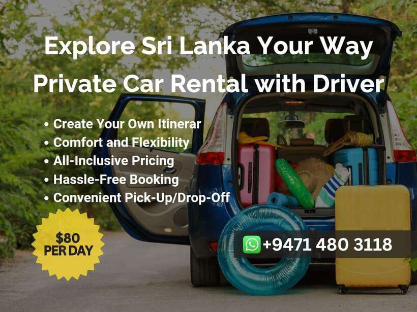 Sri Lanka Car Rental with Driver - 3 Days Minimum, 180km/Day - Key things that make this car rental work