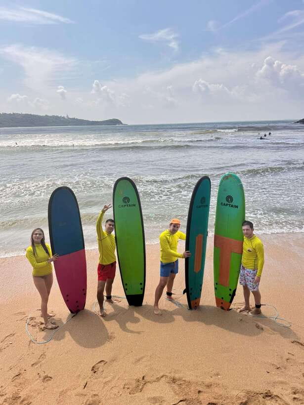 Surf School in Unawatuna, Galle - Equipment, Rash Vest, Shower, and Sun Loungers: The Comfort Payoff
