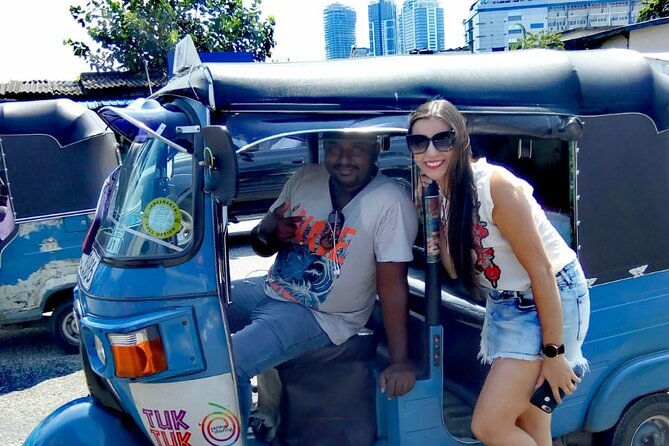 Tuk Tuk Private Safari Tour Exploring Sri Lanka's Capital Colombo - Galle Face Green and Colombo Fort Clock Tower: sea air and colonial leftovers