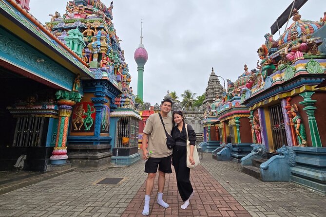 Tuk Tuk safari capital Colombo (Food and Entry Fees) Including - The Red Mosque (Jami Ul-Alfar / Dewatagaha Mosque): color you can spot instantly